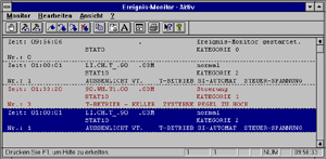 Zentrales Gebäudeleitsystem - Ereignismonitor